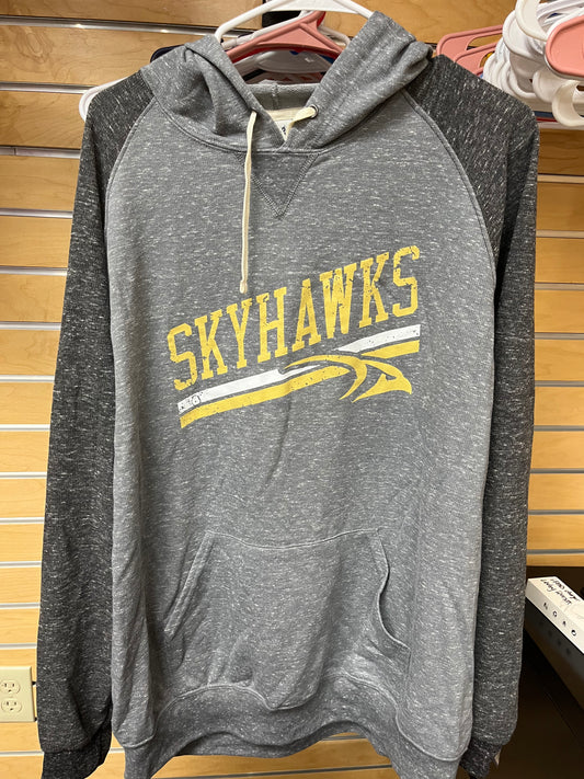 Skyhawks Raglan Hoodie - Charcoal/Black